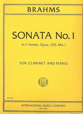 Produktbild von Sonata f minor no.1 op.120,1 for clarinet and piano