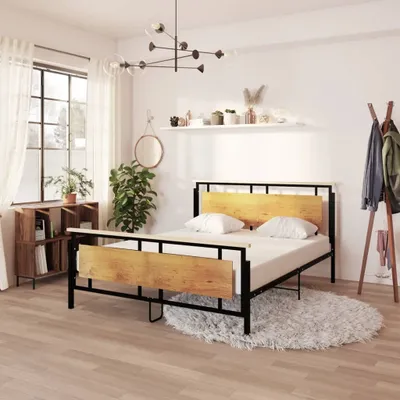 Obrázek produktu pro Exkluzivní dům – kovová postel 160 × 200 cm