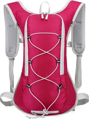 Image de Sac à dos cycliste léger Sac d'hydratation imperméable respirant ultraléger avec vessie d'eau de 2L, Rose