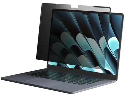 Image de Hyper HyperShield magnétique privacy protège-écran MacBook Air 15 – Confidentialité de l'écran assurée – Facilité d'installation magnétique – Revêtement anti-reflets améliorant la luminosité - Transparent