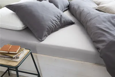 Produktbild von Walra Spannbettuch Jersey Stretch Grau - 160x200/210 cm