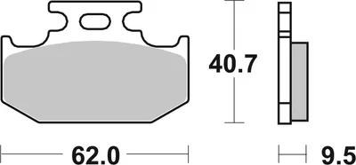 Produktbild von sbs Bremsbeläge Bremsklötze 648SI