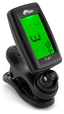 Produktbild von TIGER T-47 Clip-On Gitarren-Stimmgerät - Chromatisches Stimmgerät für Gitarre, Ukulele und Violine