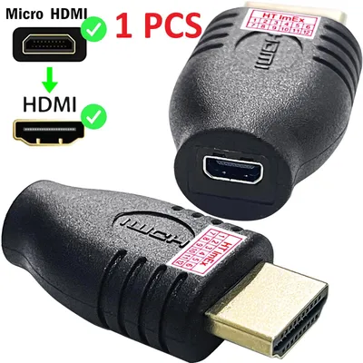 Produktbild von Adapter HDMI Micro-D Buchse > HDMI-A Stecker Converter Connector