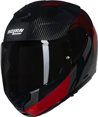 Image de Nolan X-1005 Ultra Carbon Sportivo N-Com Helm, schwarz/rot, M (58)
