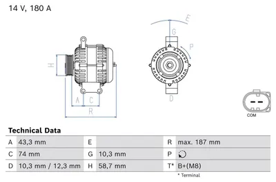 Produktbild von BOSCH 986 85 97generator x 986085970