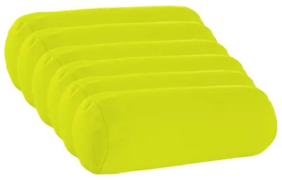 Image de vidaXL, housses de coussin, 6 pièces, HEERLEN, vert clair, diamètre 15 x 40 cm, polyester