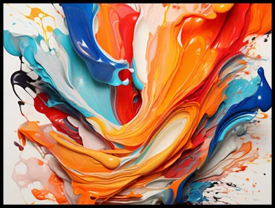 Produktbild von Plakat 80x60cm Tanzende Wellen