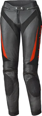 Image de Held Lane II pantalon de cuir pour femme, noir/rouge, 44