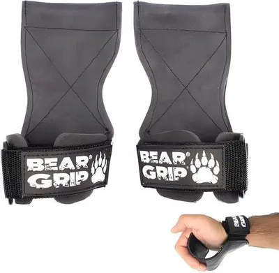 Produktbild von Gewichtheber Griffgurte aus Gummi für Deadlifts