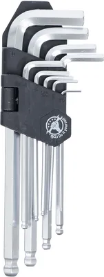 Produktbild von KRAFTMANN 815 Innensechskant-Kugelkopf-Winkelschlüssel-Set 1,5 - 10 mm, 9-tlg