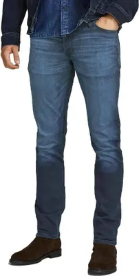 Produktbild von Jack & Jones 12190946, Jeans, Erwachsener, Blau, Baumwolle, Elasthan, Polyester, Nicht bleichen, Feinwäsche (30°C)