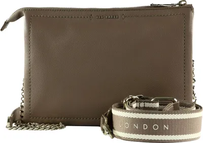Produktbild von Ted Baker Leder Umhängetasche Schultertasche Larinda Webbing Leather Crossbody Bag Taupe