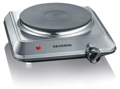 Productafbeelding van SEVERIN 1092, kookplaat KP 1092, 1500 Watt, roestvrij staal / zwart