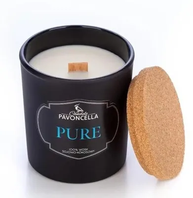 Obrázok produktu pre Sójová sviečka Pure čierna 135 g – Pavoncella