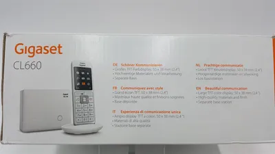 Produktbild von Gigaset CL660, Analoges/DECT-Telefon, Kabelloses Mobilteil, Freisprecheinrichtung, 400 Eintragungen, Anrufer-Identifikation, Weiß