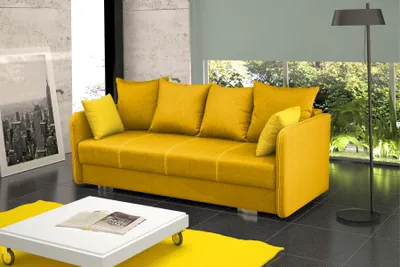 Productafbeelding van Schlafsofa Klappcouch 3-Sitzer Schlaffunktion + Bettkasten Couch Sofa Klappsofa