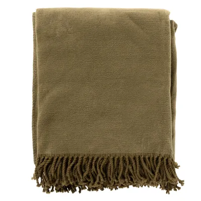 Produktbild von Hoii -  Plaid Annabella 150x200 cm Olive Grün