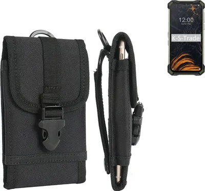 Produktbild von K-S-Trade Handyhülle kompatibel mit Doogee S88 Pro Gürteltasche Holster Handytasche Gürtel Tasche Schutzhülle Robuste Handy Schutz Hülle Tasche