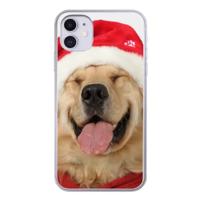 Produktbild von MuchoWow® Handyhülle Schutzhülle Hülle für iPhone 11 Hund - Lustig - Lachen - Kinder - Jungen - Mädchen Silikon Softcase Handy Hülle - Handytasche