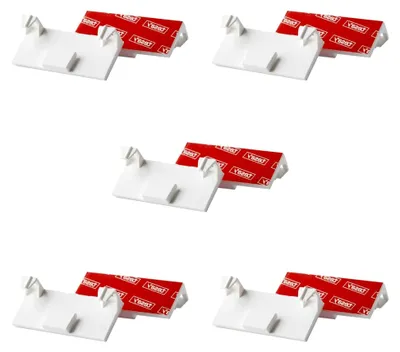 Produktbild von Klebeplatte für Alujalousien ohne Bohren, weiß (10 Stück)