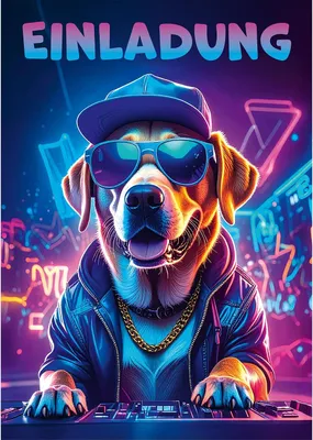 Zdjęcie produktu dla Zaproszenia na urodziny dziecka z motywem DJ-a