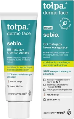Immagine prodotto di Tołpa Dermo Face Sebio BB Crema correttiva opacizzante SPF30, 40 ml