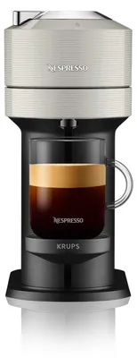 Produktbild von Krups Vertuo Next & Aeroccino XN911B, Pad-Kaffeemaschine, 1,1 l, Kaffeekapsel, 1500 W, Grau