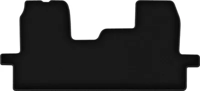 Produktbild von Wielganizator Velours-Autoteppiche vorne – passend für Ford Transit MK6 (Bus, Bj. 0) –  schwarz, passgenau, mit Befestigungen set 2 Stk.