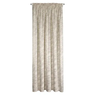 A single curtain hanging vertically against a white background.