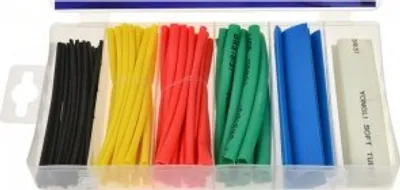 Produktbild von Schrumpfschlauch-Set 100 Stück bunt Isolierschlauch Schrumpfschläuche