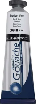 Produktbild von Daler Rowney Aquafine Gouachefarbe Titanium White 38 ml 1 stk