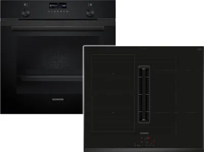 Produktbild von Siemens iQ500 PQ526EA6BZ (HB279GBB3+ED651BS16E), Zonen-Induktionskochfeld, 4 Zone(n), Glaskeramik, Schwarz, Berührung, 80,2 cm