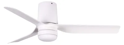 Produktbild von Energiespar Deckenventilator mit LED Beleuchtung und Fernbedienung Mini Punt Tub 90 cm Weiß