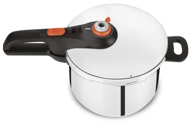 Produktbild von Tefal Secure 5 Click YS22Q61, 6 l, Keramik, Gas, Halogen, Induktion, Versiegelte Platte, Edelstahl, Edelstahl, Schwarz, China