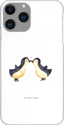Produktbild von Mr. & Mrs. Panda Iphone 11 Pro Handyhülle Pinguin Liebe - Weiß - Geschenk, Hochzeitstag, Pinguine, Freundin, Liebesbeweis, Handy Case, Vertraut, Premium Kunststoff