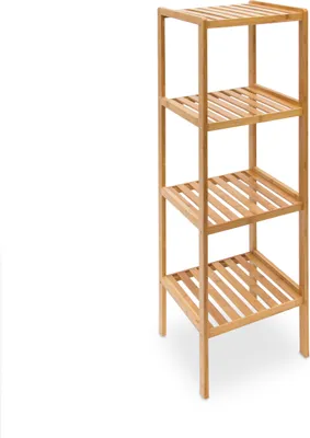 Image de relaxdays Étagère d'appoint brune 34,0 x 33,0 x 110,0 cm