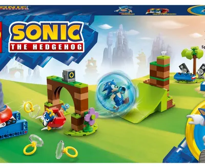 Immagine prodotto di LEGO 76990 Sonic the Hedgehog Sonic's Ball Challenge Set, gioco costruibile con 3 personaggi tra cui una figura di Moto Bug Badnik, giocattolo per bambini, ragazzi e ragazze dai 6 anni in su