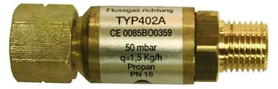 Produktbild von TGO Schlauchbruchsicherung 1717 50 mbar 1,5 kg/h Messing