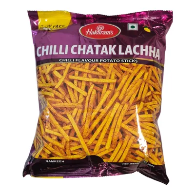 Produktbild von Haldirams Chilli Chatak Lachha aus kartoffeln Sticks 200 g