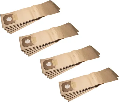 Produktbild von vhbw 20x Staubbeutel kompatibel mit Kärcher NT 611 Eco TEA, NT 611 Eco TE Staubsauger - 39cm x 20cm braun