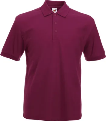 Produktbild von Fruit Of The Loom 65/35 Herren Piqué Polo-Shirt, Kurzarm BC382 (M) (Burgunder)
