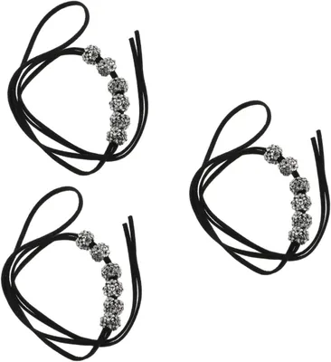 Produktbild von 3 Sets mit Vintage-Haarschmuck im Perlenstil für modische Pferdeschwänze, 2 Stück * 3