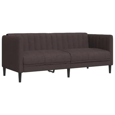 Produktbild von vidaXL Sofa 2-Sitzer Dunkelbraun Stoff