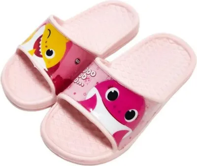 Produktbild von Baby Shark Haie Kinder Sandalen Latschen Hausschuhe – Rosa / 25