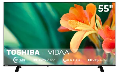 Produktbild von Toshiba 55UV1563DDW 55 Zoll Smart TV VIDAA 4K UHD Fernseher Dolby Vision HDR, Triple-Tuner (2026)