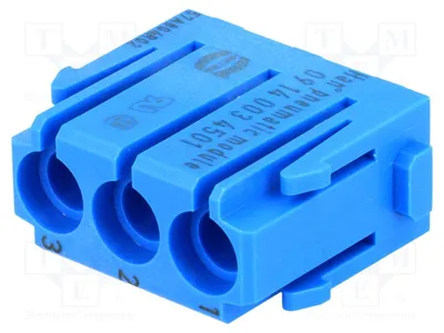 Image de 1 connecteur : pneumatique, module mâle à raccord rapide. Module : 1 09140034501 HARTING