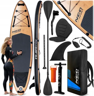 Produktbild von Brett Sup Aquasurf 320X84X15Cm Neo-Sport - Set: Paddel, Pumpe