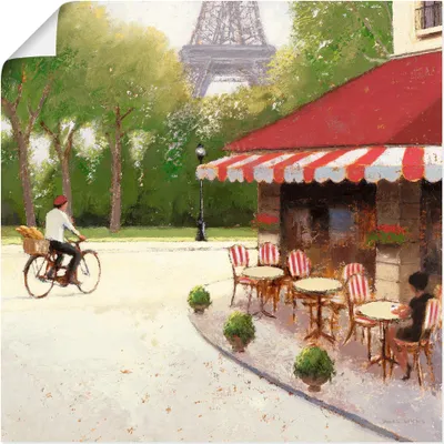Produktbild von ARTland Poster Café du Martin III Größe: 30x30 cm