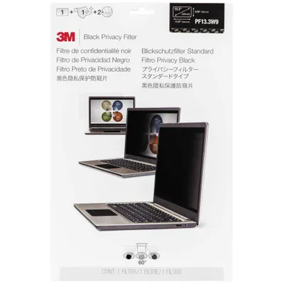 Produktbild von 3M PF133W9B Blickschutzfilter Black für 33,8cm 13,3  16:9